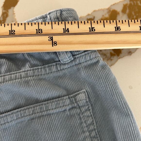 Lands’ End Pants Women’s SZ 6 Blue Corduroy Straight Leg Classic Mid Rise - Picture 10 of 12